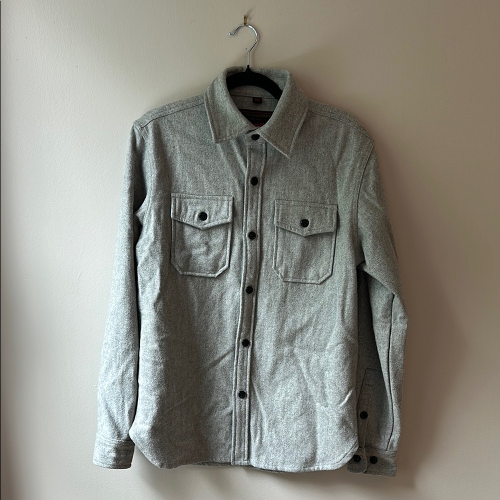 NWOT Schott Men's Gray Wool CPO Button-Up Jacket